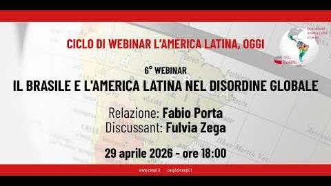 Embedded thumbnail for Il Brasile e l’America latina nel disordine mondiale