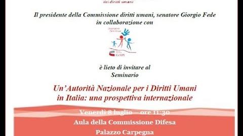 Embedded thumbnail for Un’Autorità Nazionale per i Diritti Umani in Italia: una prospettiva internazionale
