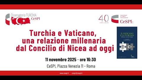 Embedded thumbnail for Turchia e Vaticano, una relazione millenaria dal Concilio di Nicea ad oggi