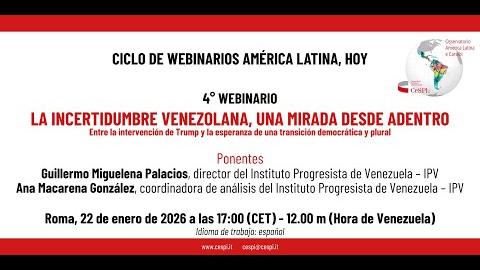 Embedded thumbnail for La incertidumbre venezolana, una mirada desde adentro